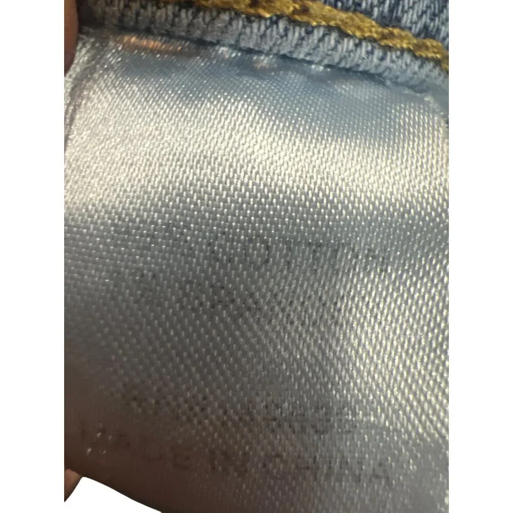 Stylish Blue Denim Jeans with Orange Accents - Picture 4 of 9